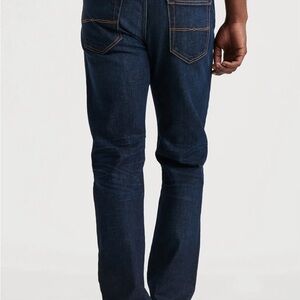Lucky Brand Men's Dark Blue Straight Jeans 410 Athletic Slim 38/30